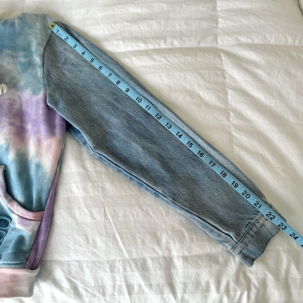 Dance & Marvel Pastel Tie-Dye Denim Hoodie - Picture 9 of 9